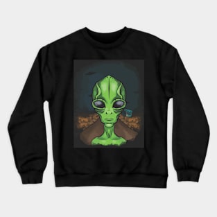 Alien Desing Crewneck Sweatshirt